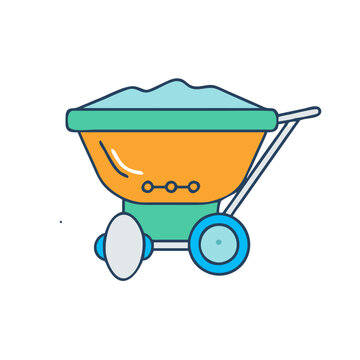 recommend clip art: fertilizer spreader vector icon, fertilizer spreader vector illustration -simple illustration of fertilizer spreader, perfect for fertilizer spreader logos and icons and themed design 