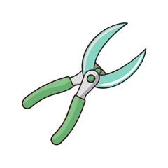 garden scissors vector icon, garden scissors vector illustration -simple illustration of garden scissors, perfect for garden scissors logos and icons and themed design 
