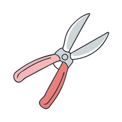 garden scissors vector icon, garden scissors vector illustration -simple illustration of garden scissors, perfect for garden scissors logos and icons and themed design 