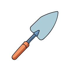 garden trowel vector icon, garden trowel vector illustration -simple illustration of garden trowel, perfect for garden trowel logos and icons and themed design 