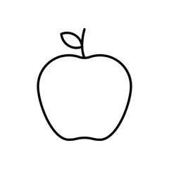 Apple icon logo sign set vector outline