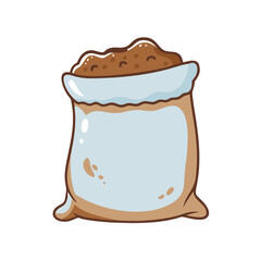 potting soil bag vector icon, potting soil bag vector illustration -simple illustration of potting soil bag, perfect for potting soil bag logos and icons and themed design 
