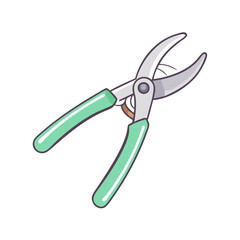 pruning shears vector icon, pruning shears vector illustration -simple illustration of pruning shears, perfect for pruning shears logos and icons and themed design 