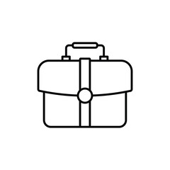 Briefcase icon logo sign set vector outline