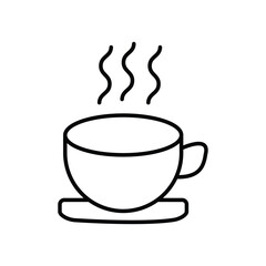 Coffee icon logo sign set vector outline