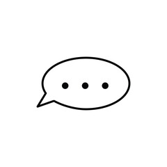 Comments icon logo sign set vector outline