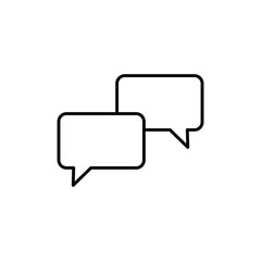 Discussion icon logo sign set vector outline