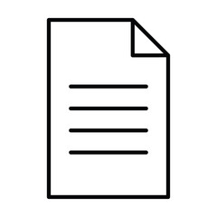 Document icon logo sign set vector outline