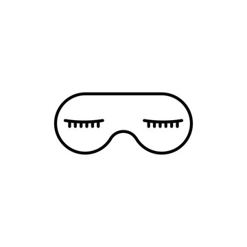 recommend clip art: Eye mask icon logo sign set vector outline