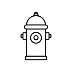 Fire hydrant icon logo sign set vector outline