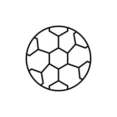 Fototapeta premium Football icon logo sign set vector outline