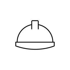 Helmet icon logo sign set vector outline