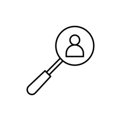 Hiring icon logo sign set vector outline