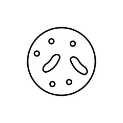 Microorganism icon logo sign set vector outline