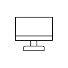 Monitor icon logo sign set vector outline