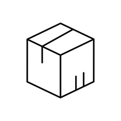 Package icon logo sign set vector outline