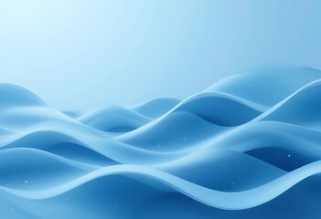 Fototapeta premium Abstract Blue Waves Soft Smooth Background