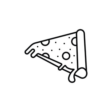 recommend clip art: Pizza icon logo sign set vector outline
