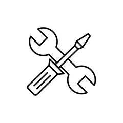 Repair icon logo sign set vector outline