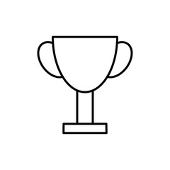 Trophy icon logo sign set vector outline
