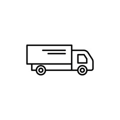 Truck icon logo sign set vector outline