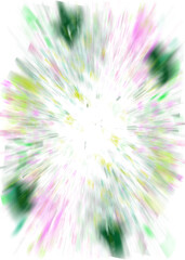 An abstract transparent iridescent color blur design element.