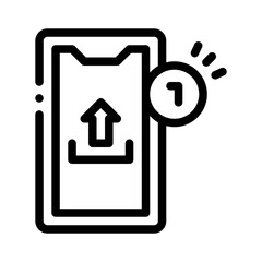 notification line icon