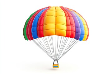 Fototapeta premium Parachute isolated on white background