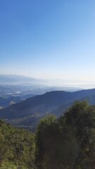 paisagem do pico da bacia na serra da boicana