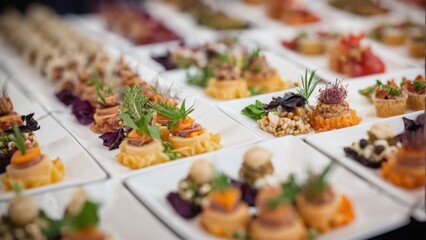 Food for a business party. Catering