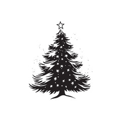 christmas tree silhouette