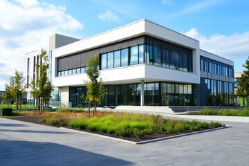 generic modern building - symbol of success, Generative AI