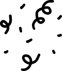 Doodle Textured Birthday Confetti