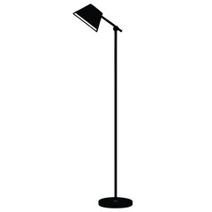 Modern Floor Lamp Vector Illustration - Interior Design Element