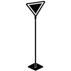 Modern Floor Lamp Vector Illustration - Interior Design Element