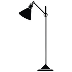 Modern Floor Lamp Vector Illustration - Interior Design Element