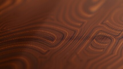 Rich Brown Wood Grain Abstract Texture Detailed Closeup