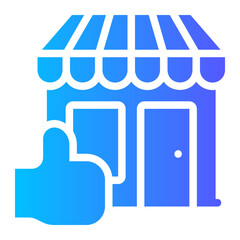 like store gradient icon