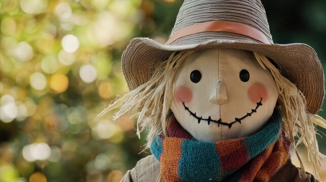 A person dressed in costume with a hat and scarf, ready for Halloween or a scary scene