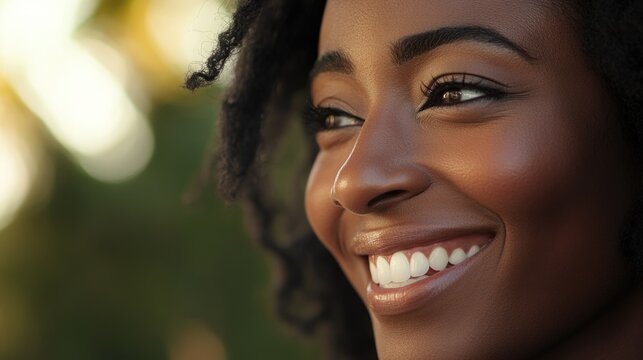 A portrait of a happy woman with a warm smile, suitable for personal or professional use