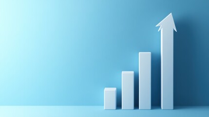 Fototapeta premium Upward Trend Graphic