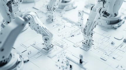 Robot Arms on Blueprint