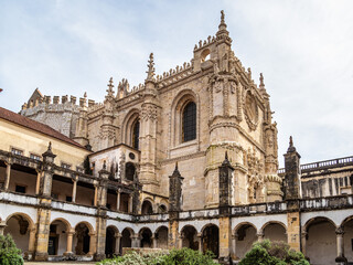 Naklejka premium Main cloister of the Monastery of the Order of Christ, Convento de Cristo in Tomar, Portugal.