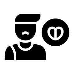 bad feedback glyph icon