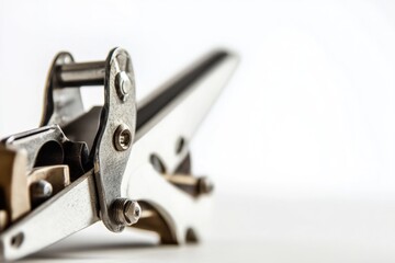 Close-up shot of a pair of scissors resting on a table surface