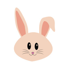 Rabbit color vector concept EPS