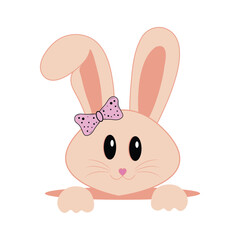 Rabbit color vector concept EPS
