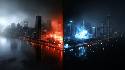 Economic growth and inequality urban poverty insights in a dual cityscape environment