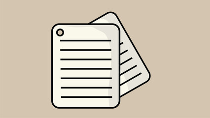 notes on empty white paper