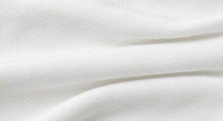Obraz premium White Fabric Texture Soft Smooth Draped Cotton Textile Background